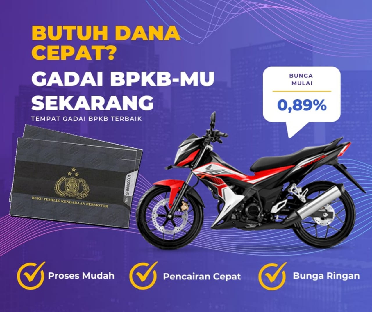 Kredit Jaminan Bpkb Motor Honda Sonic 150R Dapat Dana Berapa? Seperti Ini Simulasinya